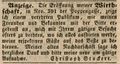 Zeitungsanzeige des Wirts <!--LINK'" 0:26--> (wahrscheinlich identisch mit <!--LINK'" 0:27-->, August 1845