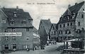 Alte Ansichtskarte vom ehem. Gänsberg - hier mit der ehem. Gaststätte Zur Goldenen Hacke, gel. 1924