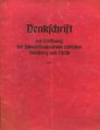 Denkschrift zur Eröffnung der Schnellstraßenbahn zwischen Nürnberg und Fürth am 10. September 1927