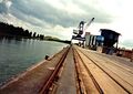 Am <a class="mw-selflink selflink">Hafen Fürth</a>, Blick nach Norden Richtung <!--LINK'" 0:41-->, Juni 1994