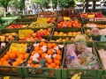 Eindrücke vom Wochenmarkt am Rand der Dr.-Konrad-Adenauer-Anlage im Frühjahr 2008