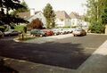 Die neue Kehre in der Jakob-Henle-Straße vor der ehemaligen Kinderklinik, Mai 1993