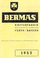 Prospekt der BERMAS Kofferfabrik aus dem Jahr 1953