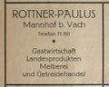 Werbeanzeige in einer Festschrift der kath. Gemeinde der Gaststätte Paulus, 1927