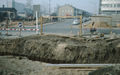 vorbereitende Arbeiten für U-Bahnbau, Einmündung der Gebhardtstr. in Jakobinenstr., im Hintergrund das <!--LINK'" 0:136-->, Mai 1979