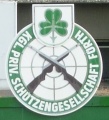 Logo der <a class="mw-selflink selflink">Königlich privilegierte Schützengesellschaft Fürth</a> am Portal des <!--LINK'" 0:39-->.