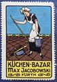 Reklamemarke Küchen-Bazar Max Jacobowski