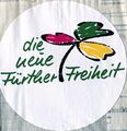 Werbe Aufkleber "Neue Fürther Freiheit" 1998