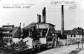 Postkarte mit Ansicht der Brauerei Burgfarrnbach an der <a class="mw-selflink selflink">Würzburger Straße</a> um 1910<br/>(im Vordergrund ist das erhaltene Portal der Zufahrt zum  zu erkennen)