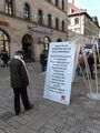 Infostand in der Fußgängerzone am Weltwassertag, 2013