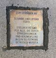 Stolperstein zum Gedenken der Familie Fürth in Wien, 2020