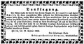 Traueranzeige/Danksagung des Etuisfabrikanten <!--LINK'" 0:36--> für seine verstorbene Frau, Januar 1852