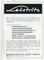 Inserat der Firma Leistritz in <!--LINK'" 0:27--> ca. 1960