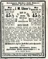 Werbung im <!--LINK'" 0:8--> vom 7.12.1884.  Komplette Zeitung unter <!--LINK'" 0:9--> vorhanden und nachlesbar.