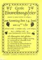 Aushang zur Einweihung der neuen Gärten des GBV Fürth 1897, 2000.