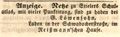 Zeitungsanzeige von <!--LINK'" 0:12-->, Februar 1848
