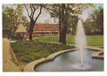 Gartenschau 1951, Wasserspiele mit Ausstellungskaffee. Historische Postkarte