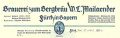 Historischer Briefkopf der <!--LINK'" 0:6--> Brauerei von 1935