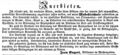 Zeitungsannonce des Bildhauers <!--LINK'" 0:4--> im <!--LINK'" 0:5-->, April 1853