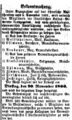 H. Hechinger in "Größeren Vewrwaltungsausschuß" der isr. Kultusgemeinde; Fürther Tagblatt 13. November 1866