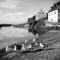 Gebäude am Fischerberg an der <!--LINK'" 0:46--> in Stadeln, vermutlich in den 1950er Jahren