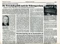 Ausschnitt aus der NN vom 19.6.1948 über umfassende Vollmachten an Dr. Ludwig Erhard zur Gestaltung einer neuen Wirtschaftspolitik nach der Währungsreform