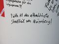 Aktion der Bürgerinitiative "Eine bessere Mitte für Fürth", Juli 2009, Detailaufnahme