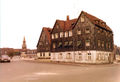 Ehem. Gaststätte Stadt Fürth vor dem Abriss. Aufnahme von 1974. Links der Giebel von Mohrenstr. 25, im Hintergrund <!--LINK'" 0:4-->
