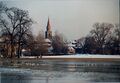 Hochwasser Reste im <!--LINK'" 0:319-->, Blickrichtung Altstadt und <!--LINK'" 0:320--> im März 1987