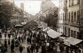 Gruß von der <!--LINK'" 0:39-->, historische Ansichtskarte mit Blick in die Nürnberger Straße, um 1910