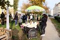 Das mobile Café Elli von der Frauenwerktstatt M17 im Südstadt-Gärtla, Okt. 2021