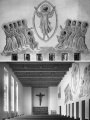 Kapelle des Klinikums Fürth mit einem Gemälde des Fürther Künstlers <!--LINK'" 0:18--> und dem Kruzefix vom <!--LINK'" 0:19--> – Aufnahme bei Einweihung des Klinikums im Jahr 1931
