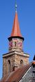 Turm von St. Michael, im Vordergrund <!--LINK'" 0:36--> im Mai 2020