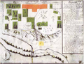 Plan Johann Waschenfelder, 1718 mit Heilig-Grab-Kapelle