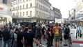 Protestgarten-Demonstration in der Fußgängerzone