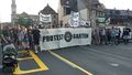 Protestgarten-Demonstration in der Henri-Dunant-Straße