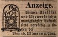 Zeitungsannonce von <!--LINK'" 0:23-->, November 1848