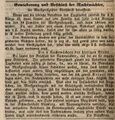 Erwiderung Nachwächterinnung, Fürther Tagblatt 15. Februar 1839