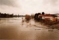 Hochwasser im <a class="mw-selflink selflink">Wiesengrund</a>, Richtung Stadeln, rechts Gebäude von <!--LINK'" 0:56--> an der <!--LINK'" 0:57--> im März <!--LINK'" 0:58-->