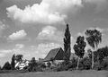 Blick vom Wiesengrund nach Stadeln, Bildmitte die alte Scheune von Fritz Muggenhöfer, 1935