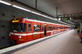 Letzte Fahrt U-Bahn DT-1 vom U-Bahnhof Stadthalle in Fürth zur "Endhaltestelle" in Nürnberg U-Bahnhof Scharfreiterring, Jan. 2023