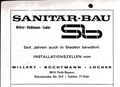 Mitarbeitersuche der Fa. Sanitär-Bau von 1970