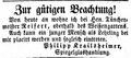 Der Spiegelglashändler <!--LINK'" 0:18--> zieht in das Haus des Tünchermeisters Reifert, Mai 1854