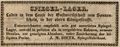 Werbeannonce des <!--LINK'" 0:3--> <!--LINK'" 0:4--> für sein Spiegel-Lager im "Hause der Gastwirthschaft <a class="mw-selflink selflink">zum Sonnenschein</a>", September 1839