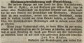 Zeitungsannonce von Joh. Nic. Köhler, Gastwirth "<!--LINK'" 0:29-->", August 1843