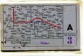 Historische Dauerfahrkarte der "Nürnberg-Fürther Straßenbahn" von ca. 1955 zwischen <!--LINK'" 0:38--> und Nbg.-Zerzabelshof<br/>(der Fahrtverlauf wurde genau in den Streckenplan eingezeichnet, der auch nur so benutzt werden durfte)