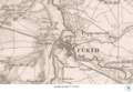 Vergrößerter Ausschnitt aus dem Topographischen Atlas vom Königreiche Baiern diesseits des Rhein (Blatt 34: Nürnberg, 1:50 000), wohl 1832 (oder "vor 1832?")