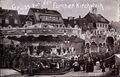 Gruß von der <!--LINK'" 0:129-->, historische Ansichtskarte, Fotocollage vom Dreikönigsplatz, um 1910