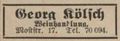 Werbung im Fürther Adressbuch von <a class="mw-selflink selflink">1931</a> der <!--LINK'" 0:30-->