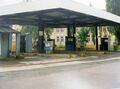 Die Tankstelle in der Darby-Kaserne ca. drei Jahre nach dem Abzug der U.S. Army.